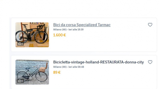 mercato bici usate subito.it bicicletta usata