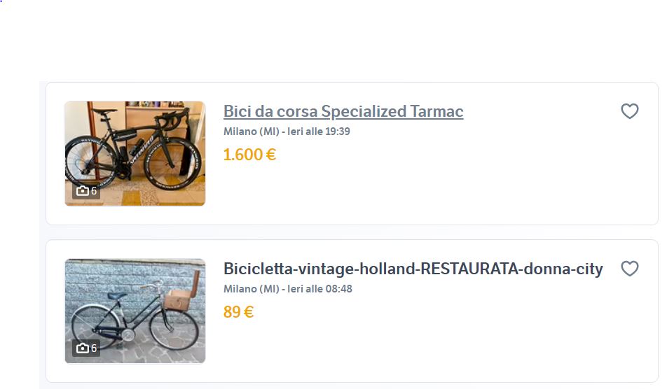 mercato bici usate subito.it bicicletta usata