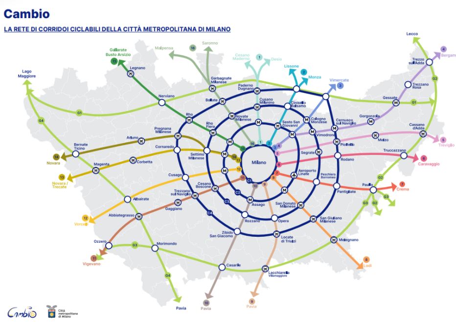 biciplan di milano cambio piste ciclabili città metropolitana