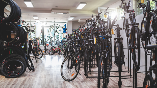 mercato delle biciclette, negozio ciclismo