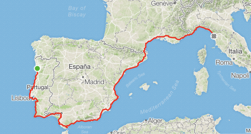 piste ciclabili in europa eurovelo8 italia francia spagna